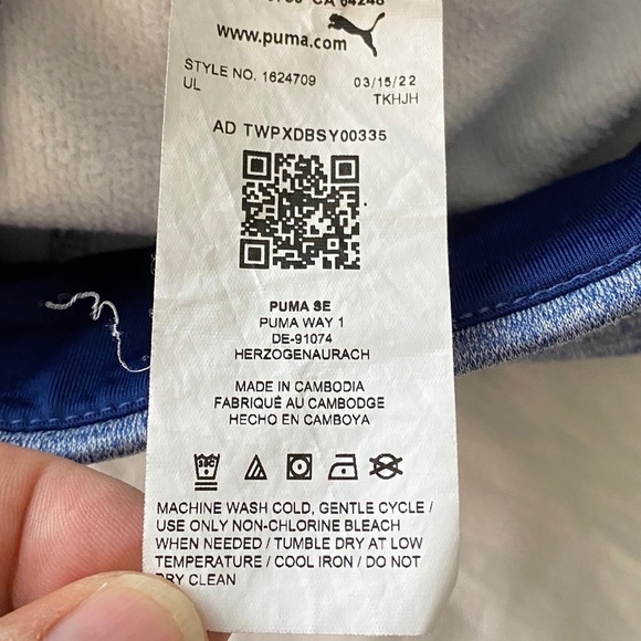 Puma Girls Purplish-Blue Athletic Performance Jogger Leggings Size Large (10/12) - Picture 6 of 12